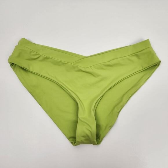 L*Space Pratt Bikini Bottom in Kiwi Green Size XL NWT - Picture 1 of 4